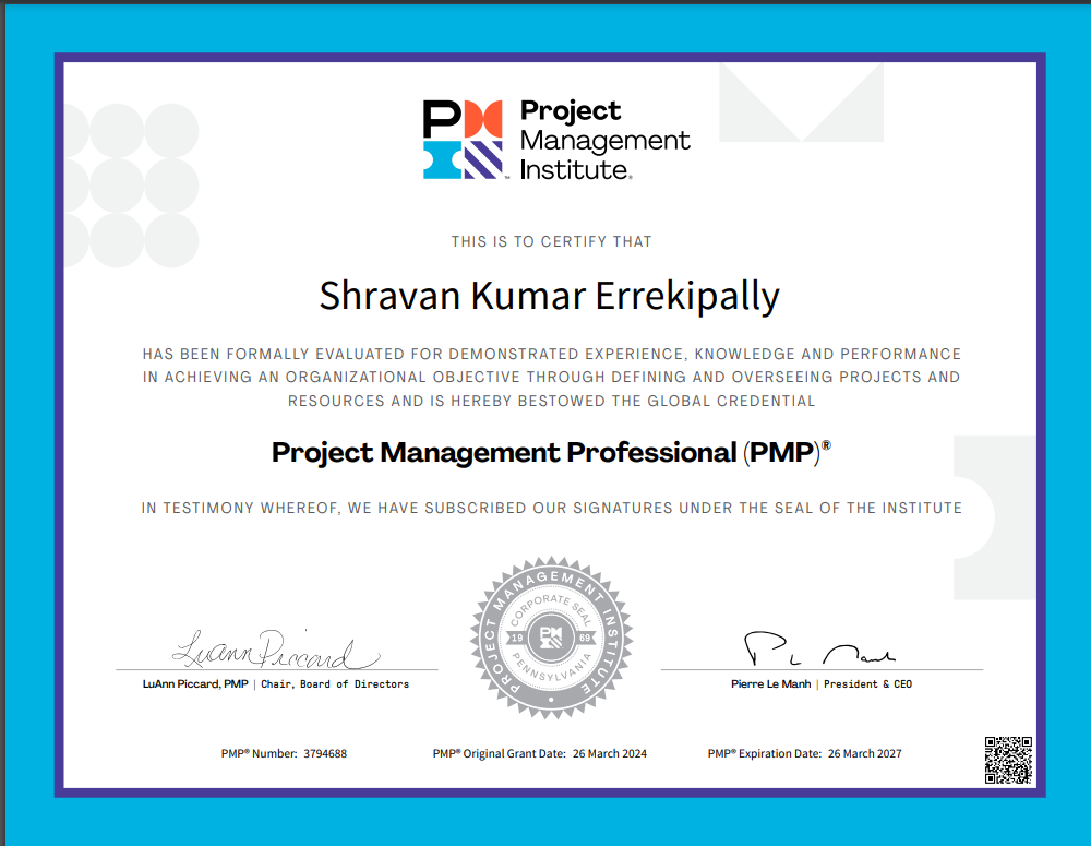 Project Management Professional (PMP)®